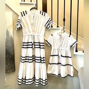 Mommy and me dresses. Adult size S, girl size 4/5T, like new, brand Ivy City Co